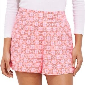 Vineyard Vines Coral Patterned Athletic Shorts